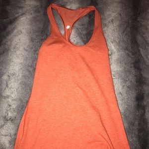 Lulu Lemon Orange Razorback Tank Top
